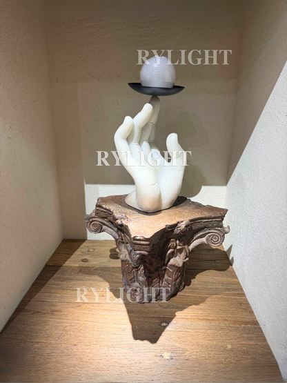 RYLIGHT Finger-Bearing Candle Holder Sculpture