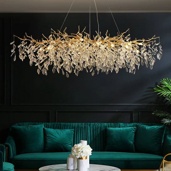 Rylight Round/Rectangle Affordable Crystal Chandelier