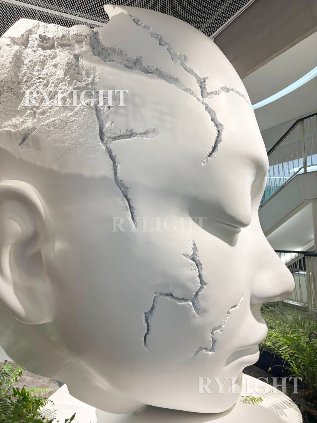 Modern Abstract Portrait Sculpture