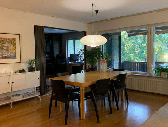 Rylight handgemaakte minimalistische witte papieren lampenkaphanger