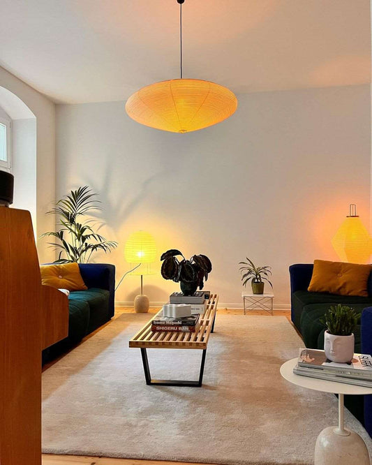 قلادة عاكس الضوء من الورق الأبيض مصنوعة يدويًا من Rylight