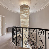 ثريا كريستالية طويلة للغاية تشبه قطرة المطر من رايلايت