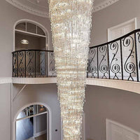 ثريا كريستالية طويلة للغاية تشبه قطرة المطر من رايلايت