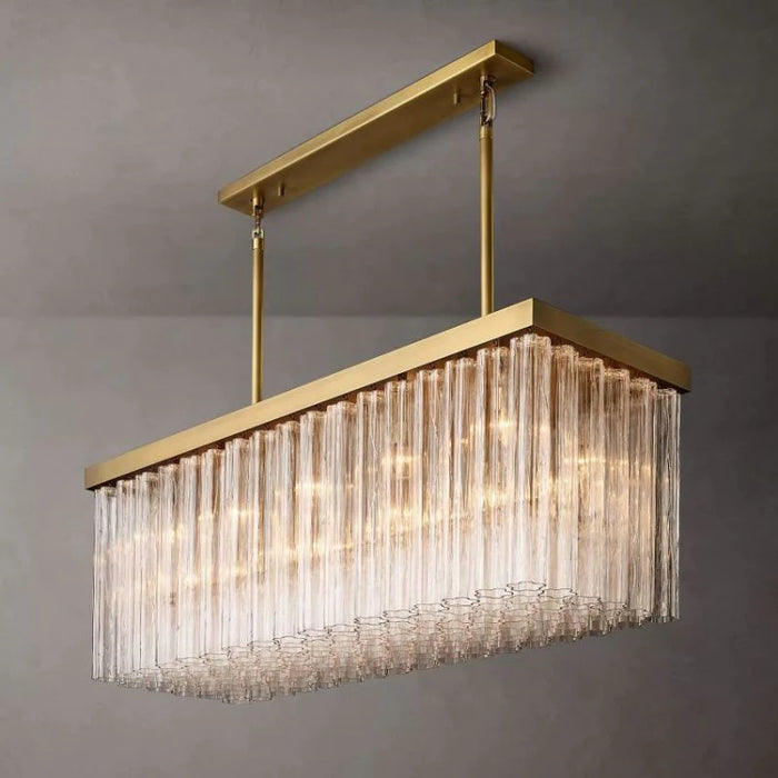 Rylight 1/3-laags ronde/rechthoekige kristallen buisvormige kroonluchter