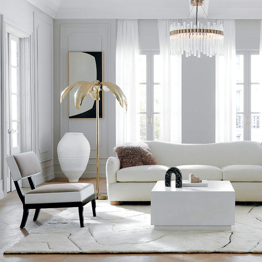 Moderne ronde glazen kroonluchter voor woon-/eetkamer/slaapkamer 