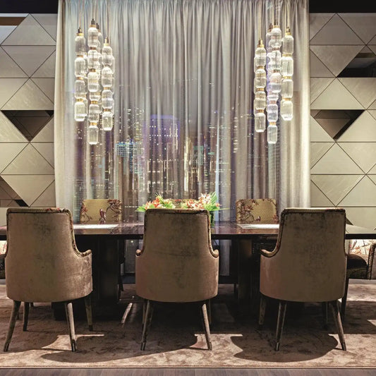 Irregular Art Glass Pendant Lamp