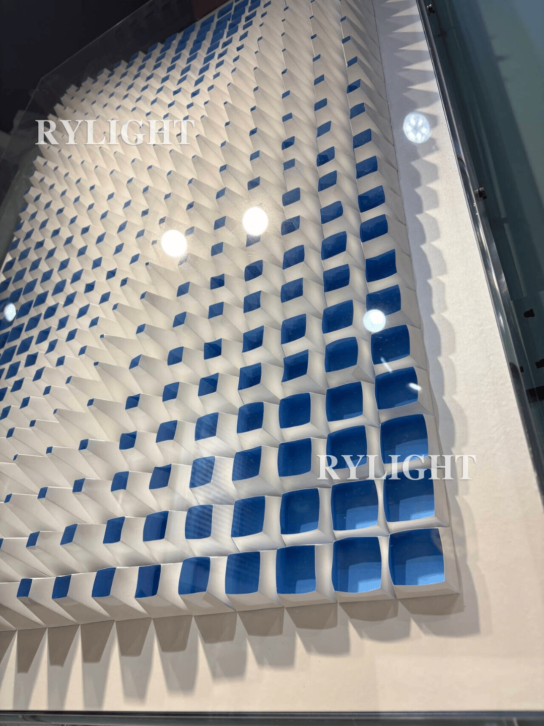 Blue Gradient Keyboard-Shaped Wall Decor