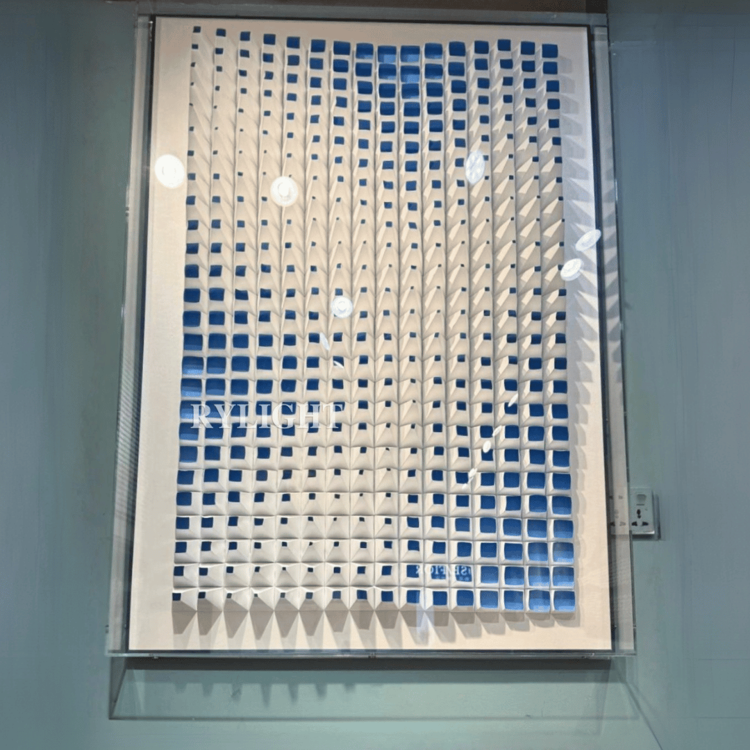 Blue Gradient Keyboard-Shaped Wall Decor