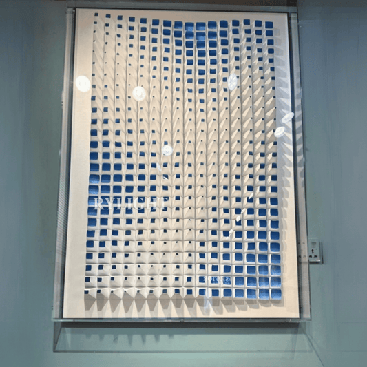 Blue Gradient Keyboard-Shaped Wall Decor