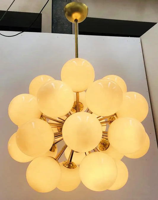 Sputnik Wit/Paarse Druiven Glazen Kroonluchter voor Woonkamer/Eetkamer/Badkamer/Slaapkamer 