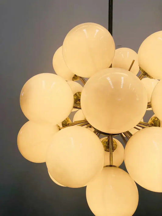 Sputnik Wit/Paarse Druiven Glazen Kroonluchter voor Woonkamer/Eetkamer/Badkamer/Slaapkamer 