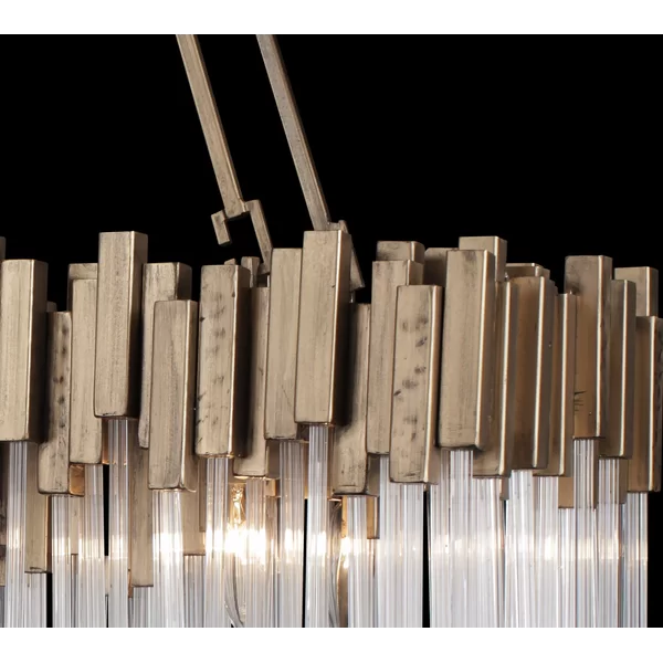 Rylight Modern Rectangular Glass Chandelier