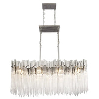 Rylight moderne rechthoekige glazen kroonluchter