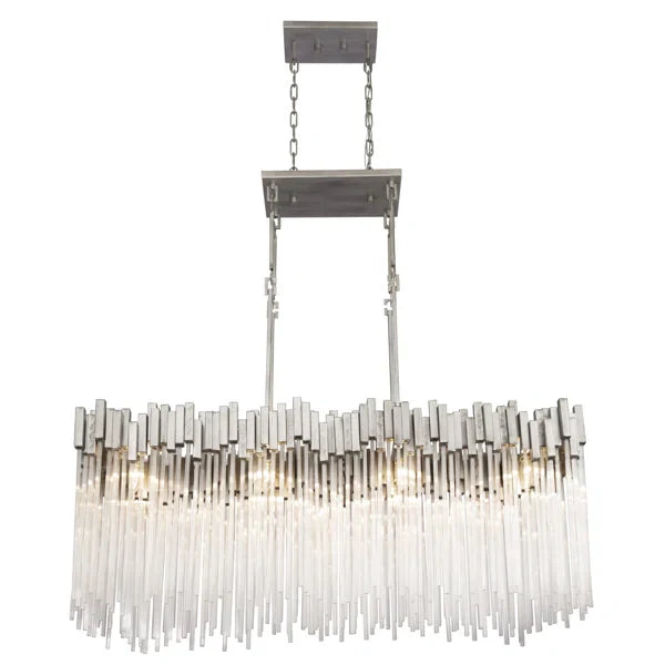 Rylight Modern Rectangular Glass Chandelier