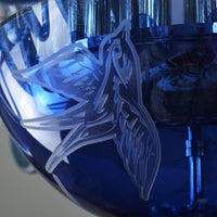 Rylight 3/12/16-Light Glass Candle Chandelier in Blue Finish Color