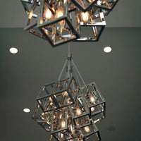 Modern Cube Cluster Chandelier for Living Room/Staircase/Foyer
