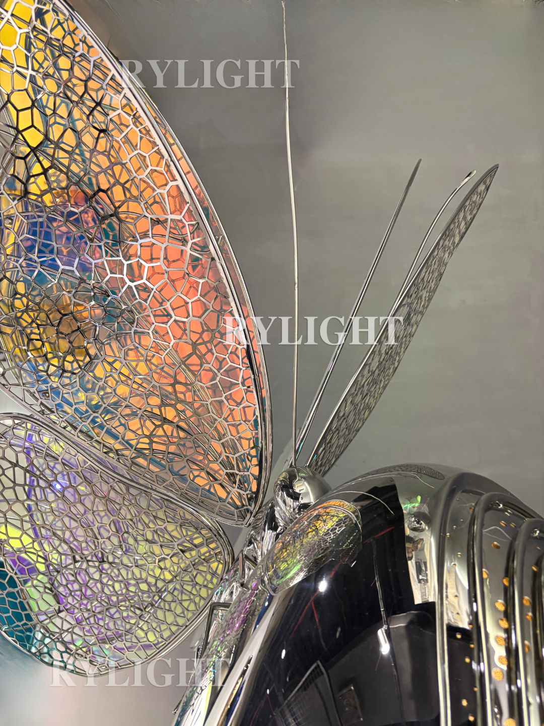 Chromatic Butterfly Stainless Steel Sculpture