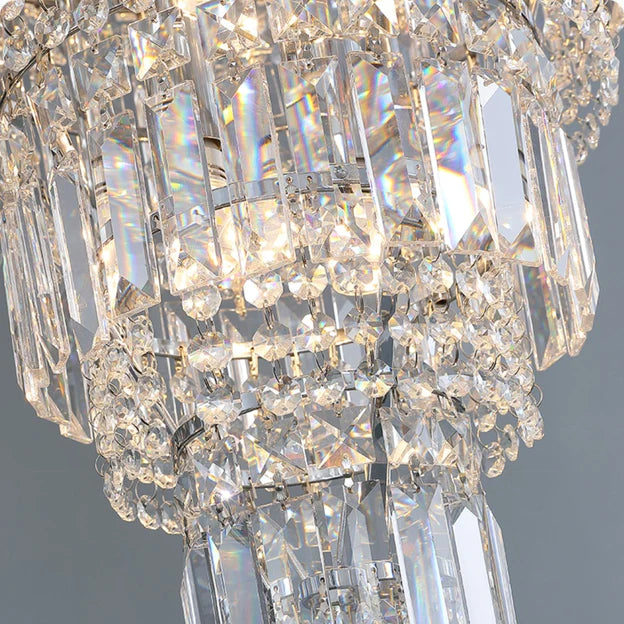 Rylight 11-Tier  Extra Large Crystal Chandelier in Chrome Finish