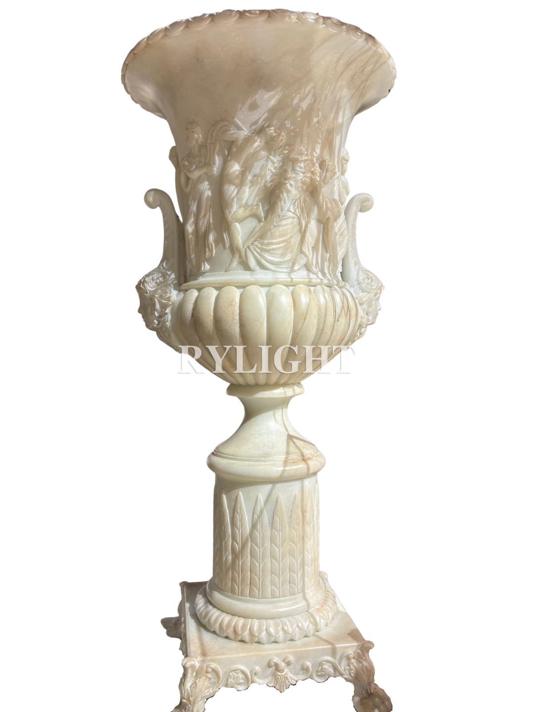 Classical Figural Relief Urn Vase