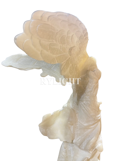 Classical Winged Angel Sculpture Headless Draped Goddess Décor