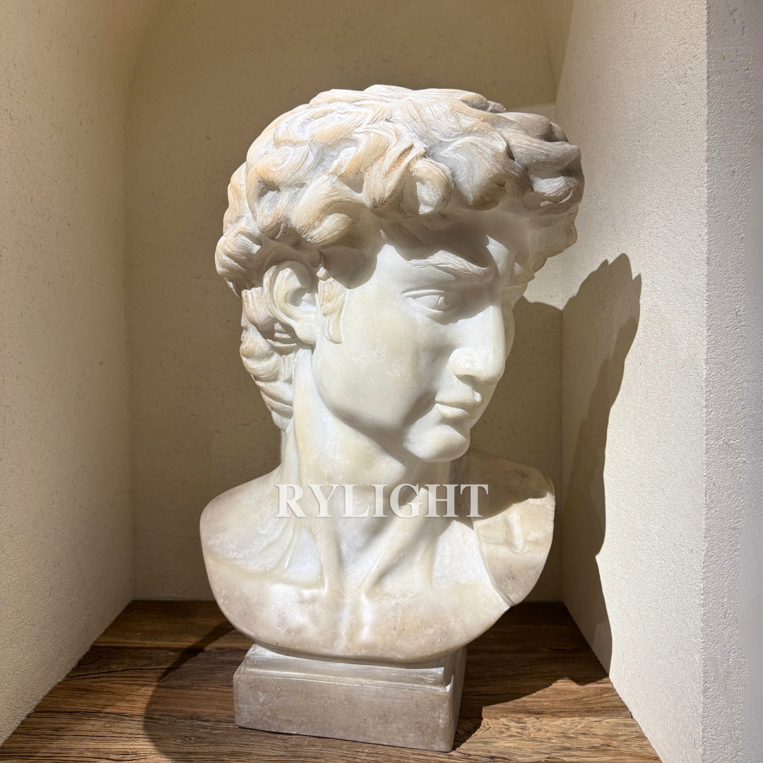 Timeless Gaze – Classical Figure Bust Sculpture