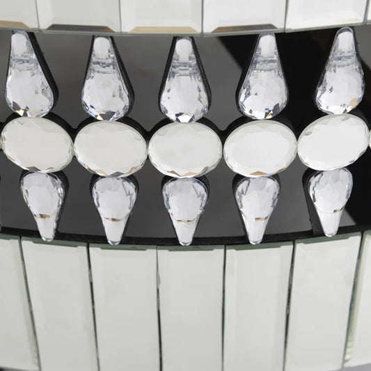 طاولة القهوة بمرآة مستديرة من رايلايت