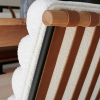 كراسي طعام بوكل/جلدية حديثة