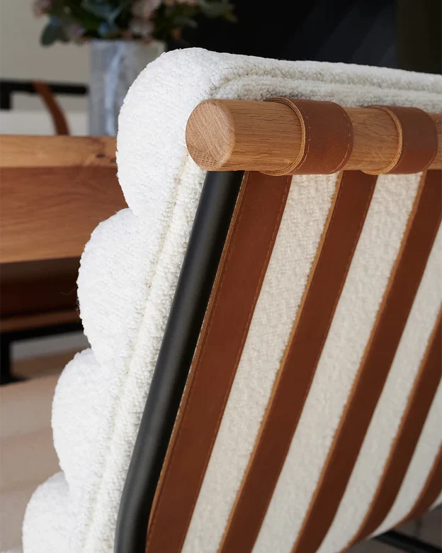 كراسي طعام بوكل/جلدية حديثة