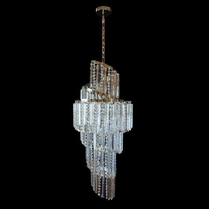 Rylight 6/12/18/20/21/27-Light Extra Long Crystal Chandelier