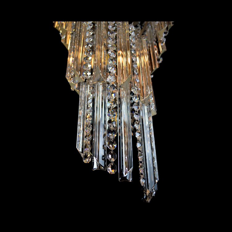 Rylight 6/12/18/20/21/27-licht extra lange kristallen kroonluchter