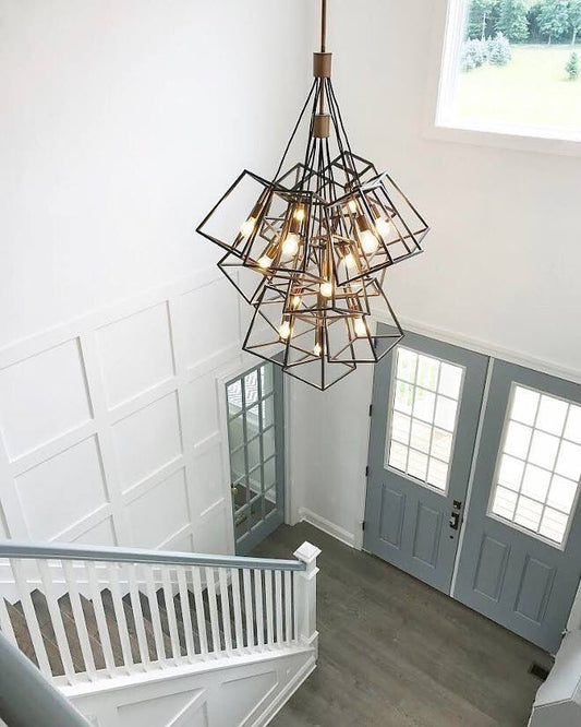 Moderne kubusclusterkroonluchter voor woonkamer/trap/hal 