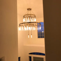 Rylight 3-laags ringkroonluchter met zwart/bronskleur