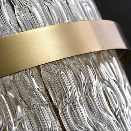 Rylight elegante ronde/rechthoekige kristallen golfbuiskroonluchter