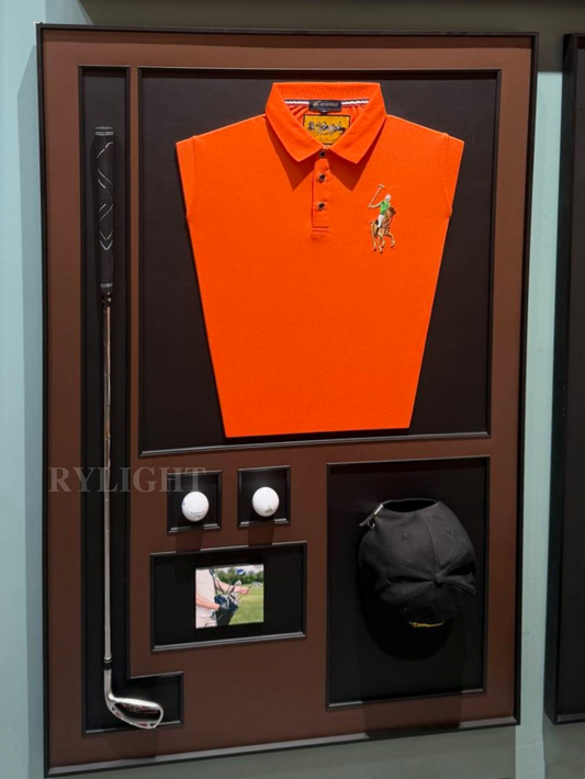 Framed Golf Outfit & Equipment Set Wall Decor