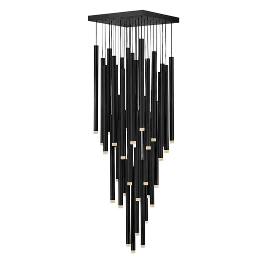 قلادة LED نحاسية التراث 9/36/45-Light من Rylight مع لون نهائي نحاسي/أسود بأحجام مختلفة