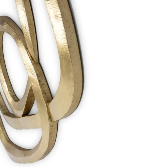 Onregelmatige gouden abstracte wanddecoratie