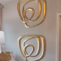 Irregular Golden Abstract Wall Decor