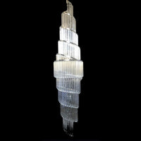 Rylight 6/12/18/20/21/27-licht extra lange kristallen kroonluchter