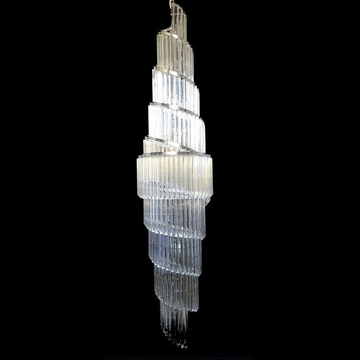 Rylight 6/12/18/20/21/27-Light Extra Long Crystal Chandelier