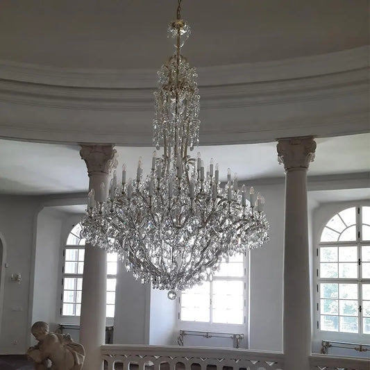 Rylight 48-lichts Empire Candle-kristallen kroonluchter