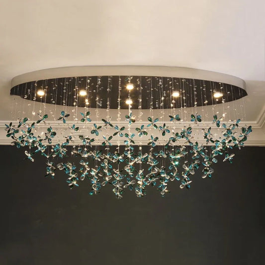 Lichte luxe kristallen kroonluchter voor eetkamer/woonkamer