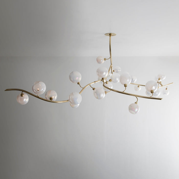 Rylight Modern Hand-blown Glass Globes Chandelier