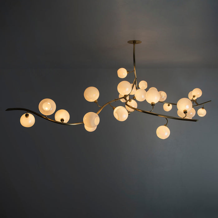 Rylight Modern Hand-blown Glass Globes Chandelier