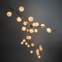 ثريا رايلايت الحديثة المصنوعة من الزجاج على شكل لؤلؤة 