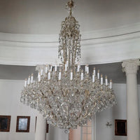 Rylight 48-lichts Empire Candle-kristallen kroonluchter