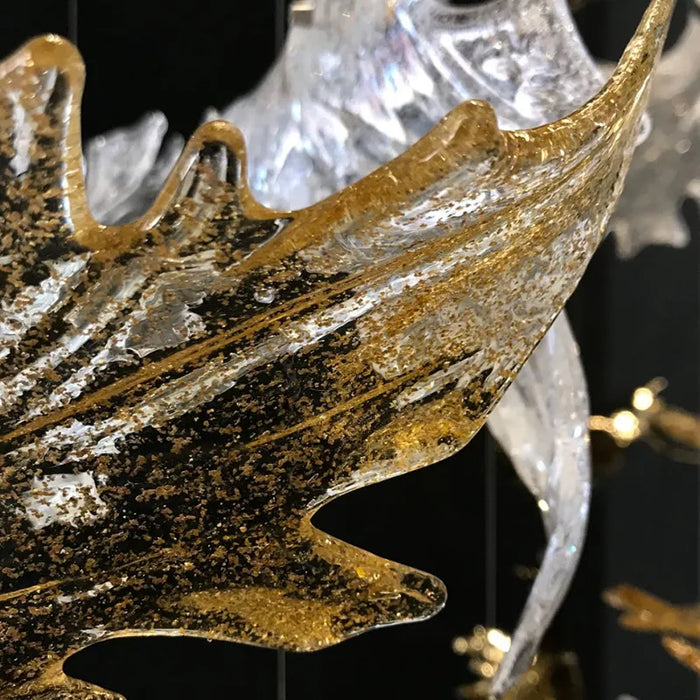 Rylight 24/30/36/40/46-Light Maple Leaf Shaped Chandelier