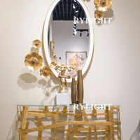 Rylight Contemporary Minimalist White Framed Oval Wall Mirror