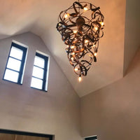 Rylight 12/14/16-Light Artcraft Spiral Ribbon Pendant