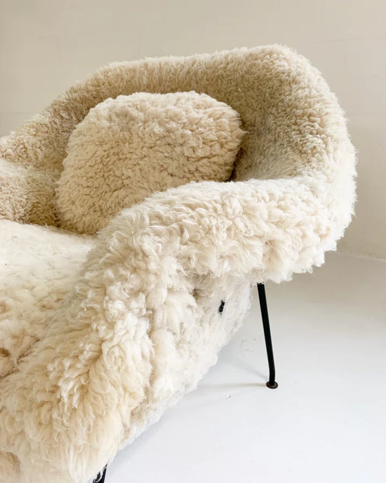 Cozy Fleece Lounge Sofa Chair