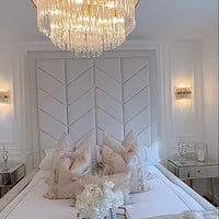 Rylight 13-Light Round Glass Rods Chandelier